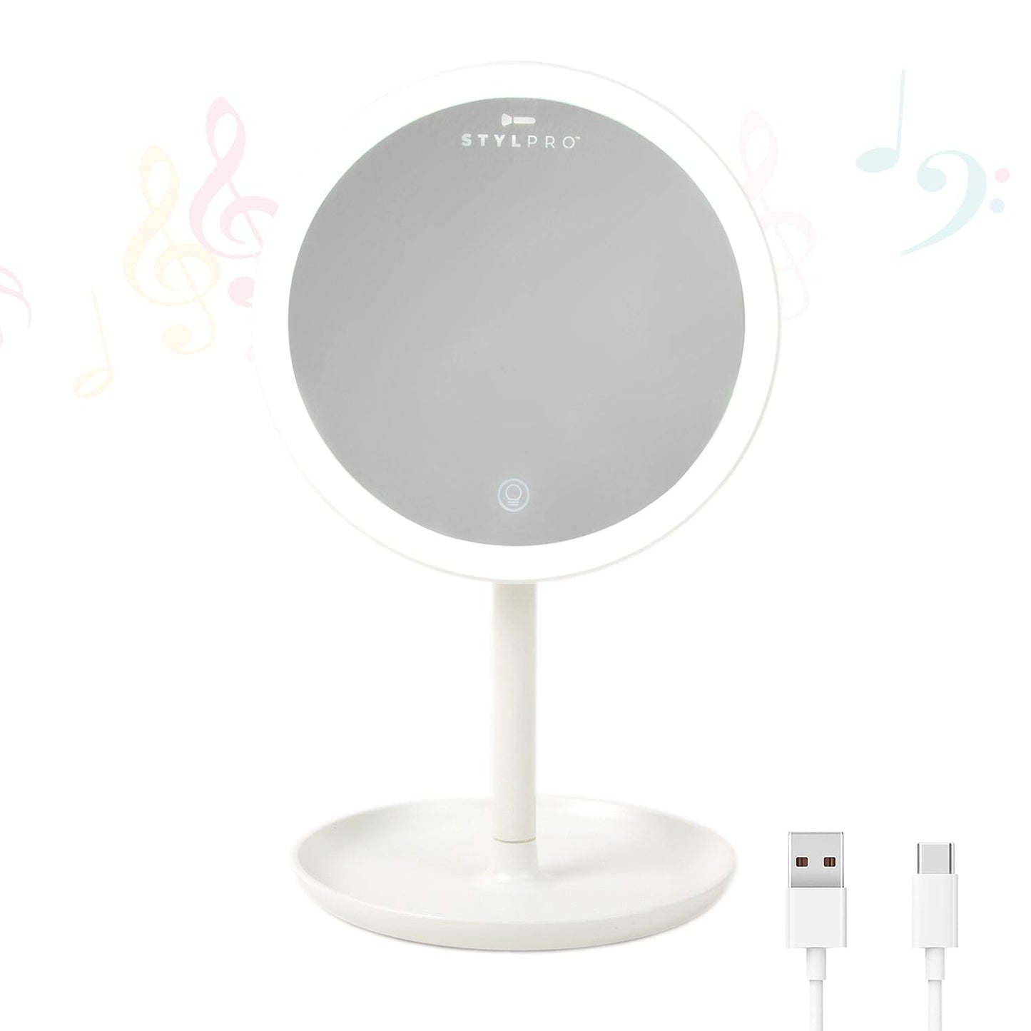 STYLPRO Melody Rechargeable Bluetooth Mirror